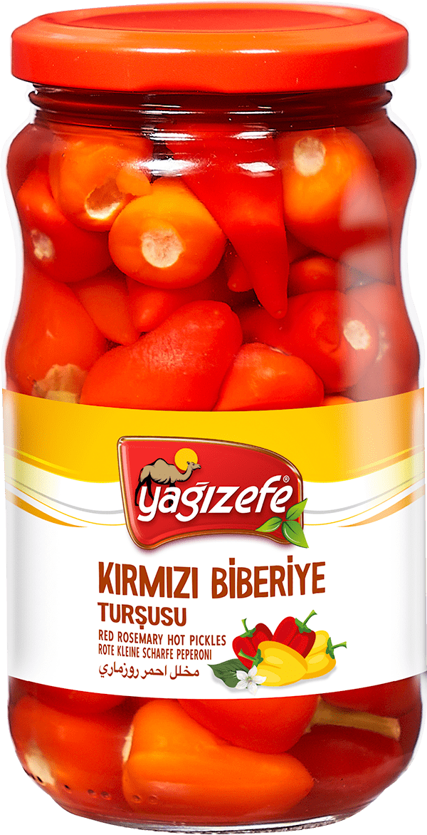 Kırmızı Biberiye Turşusu