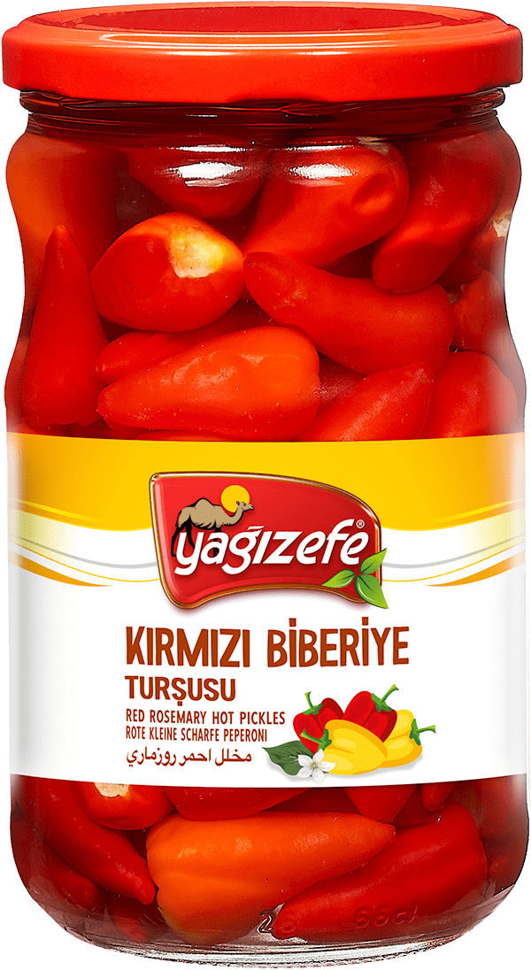 Kırmızı Biberiye Turşusu